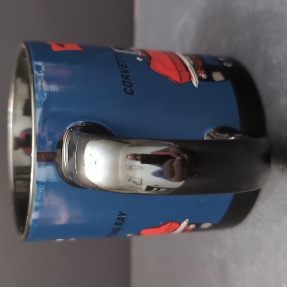 General Motors,Open Road Corvette Stingray Chevrolet Blue/Red Coffee Mug. - Picture 2 of 9